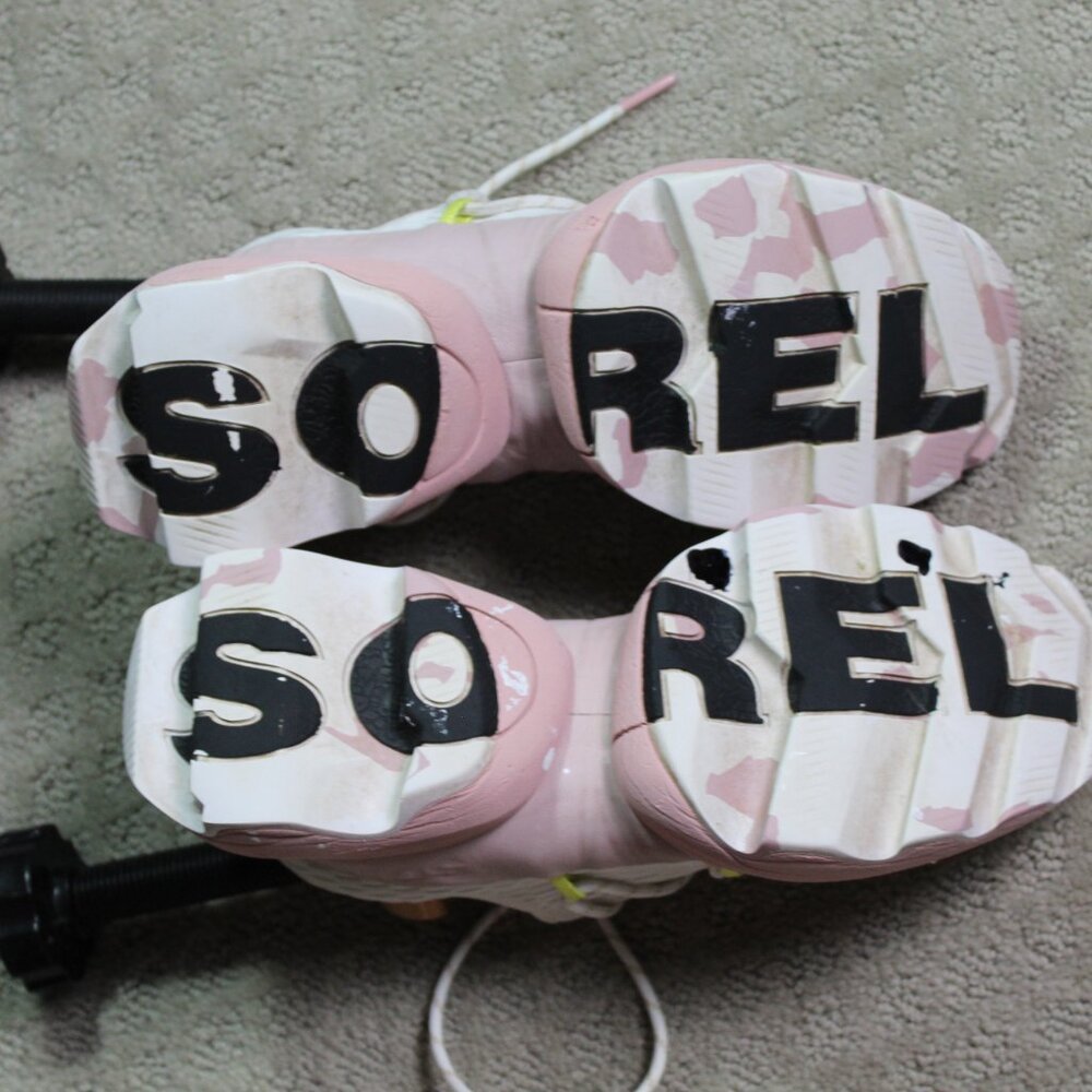 Sorel Women's 8.5 Pink White Sneakers NL4694-101 - Picture 6 of 6